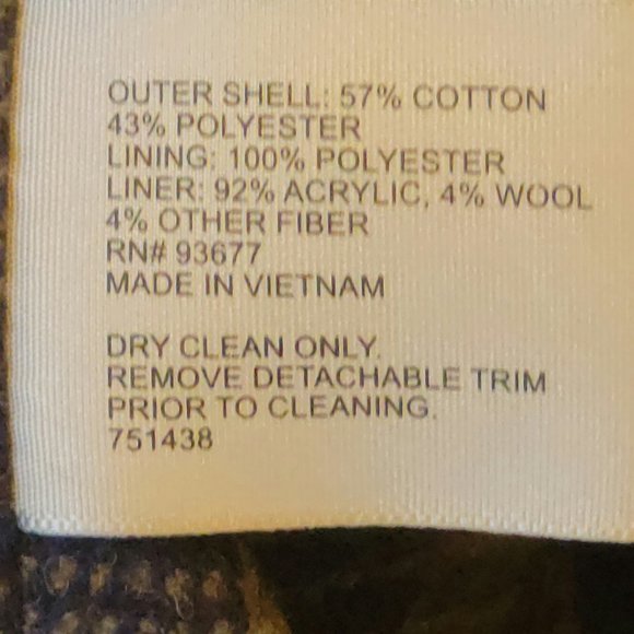 Worthington Black Trench Coat - Picture 12 of 14